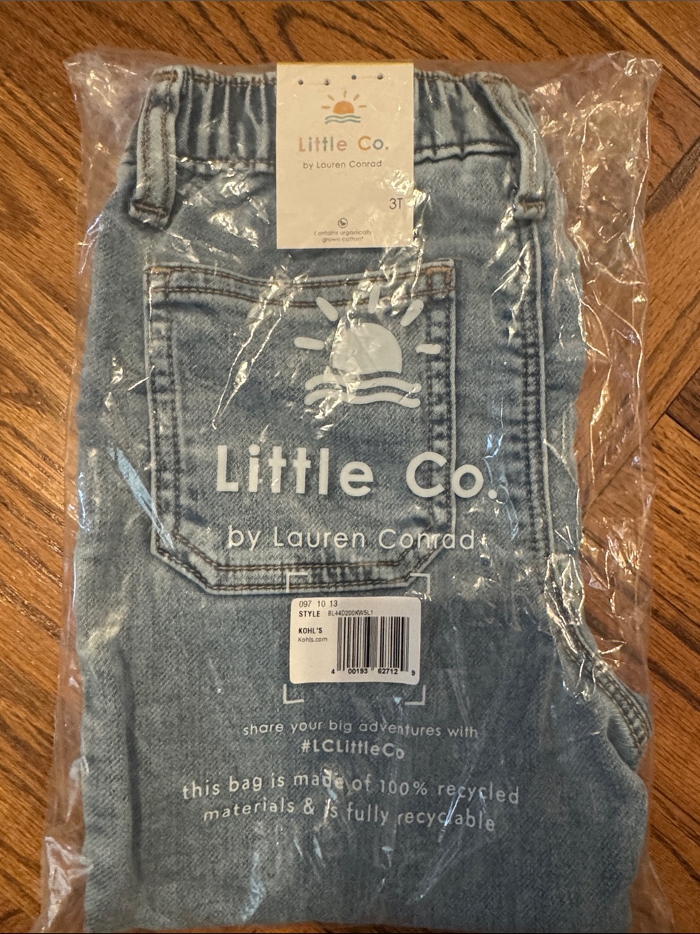 Little Co Light Wash Denim Kids Jeans - Blue